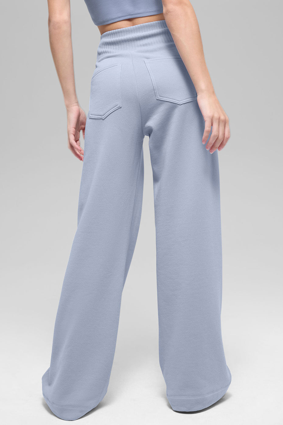 alo Serenity Wide Leg Sweatpant - Winter Frost