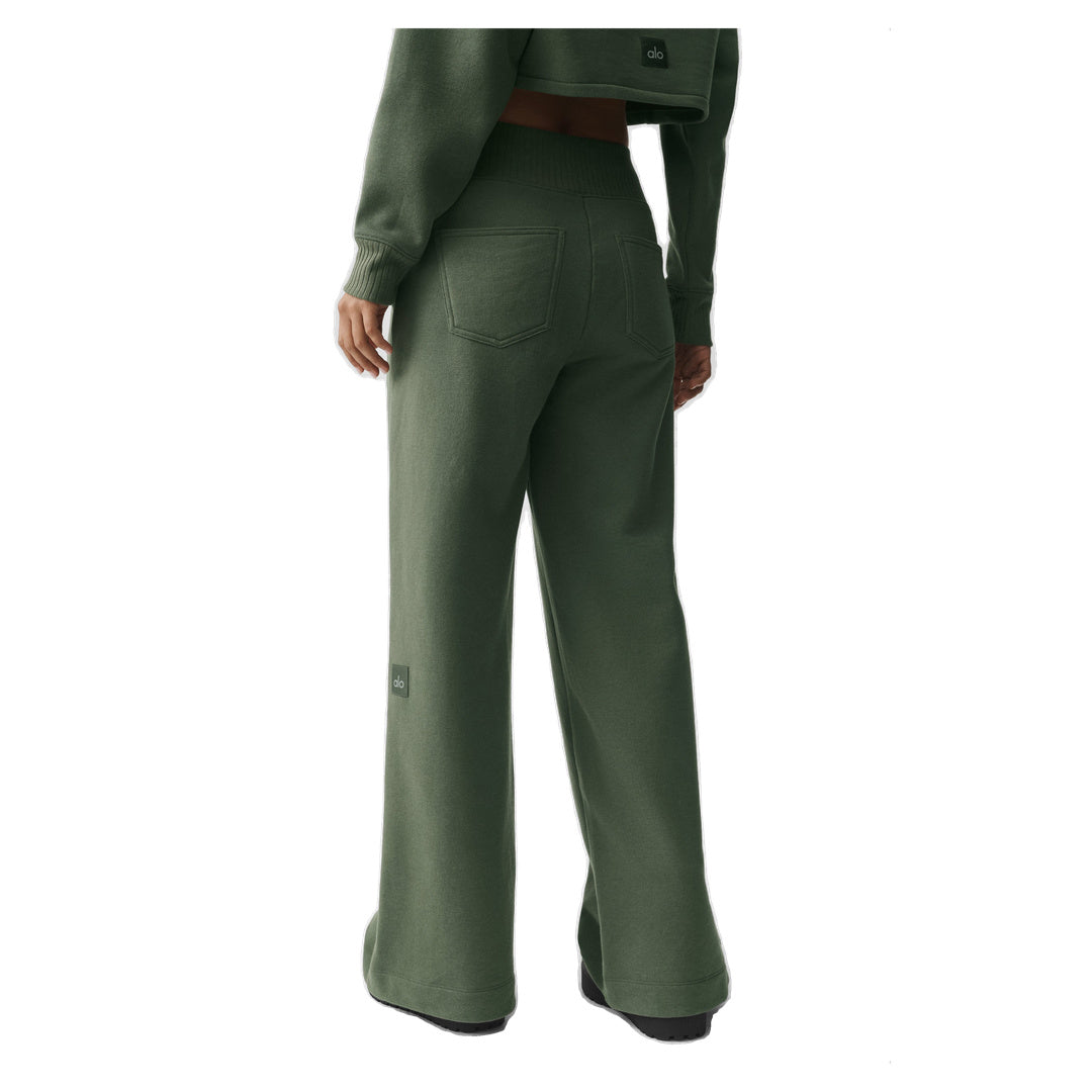 ALO Serenity Wide Leg Sweatpant - Bamboo Green