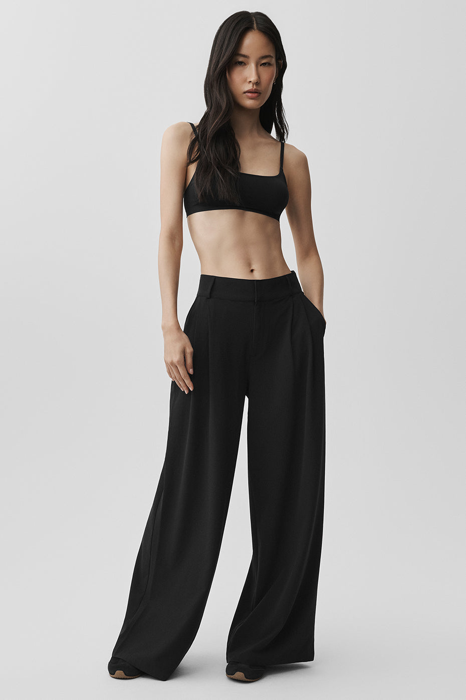 alo High-Waist Dreamscape Trouser (Regular) - Black