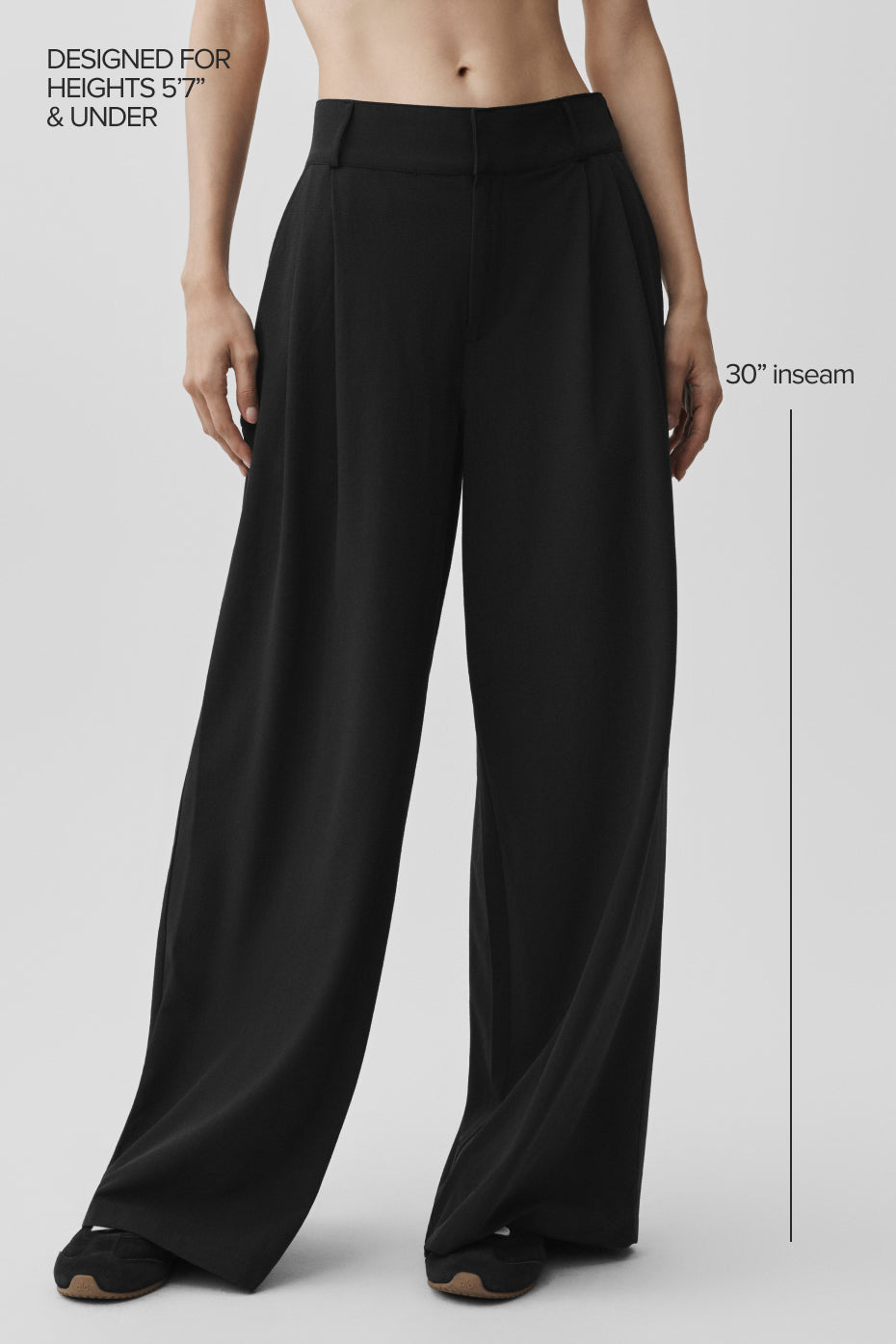 alo High-Waist Dreamscape Trouser (Regular) - Black
