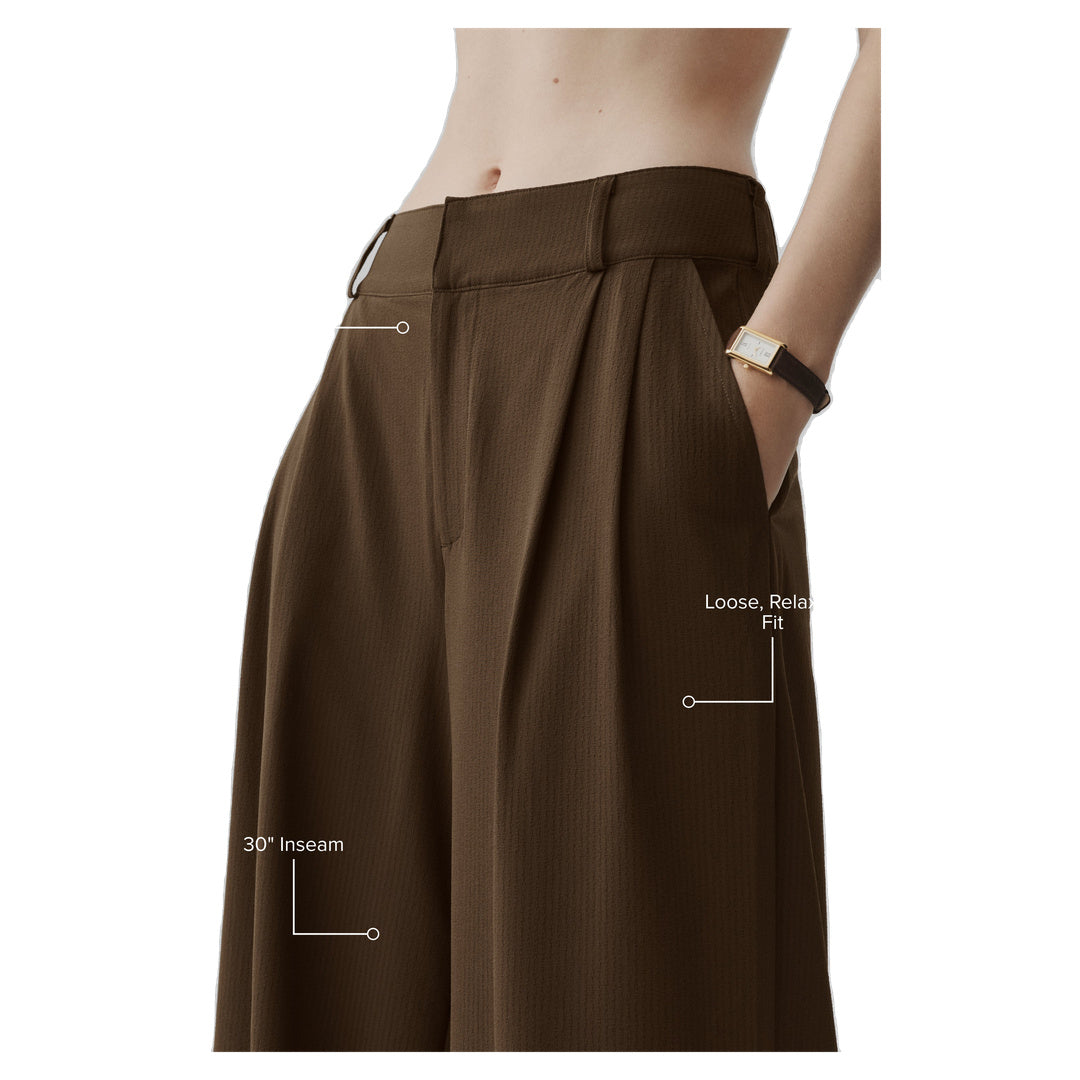 ALO High-Waist Dreamscape Trouser (Regular) - Espresso