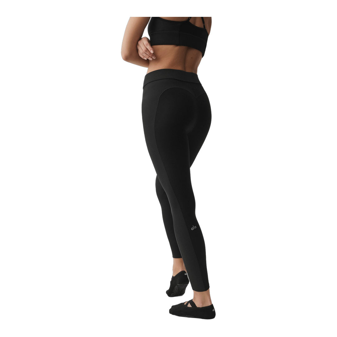 alo Alosoft High-Waist 7/8 Relay Legging - Black/White