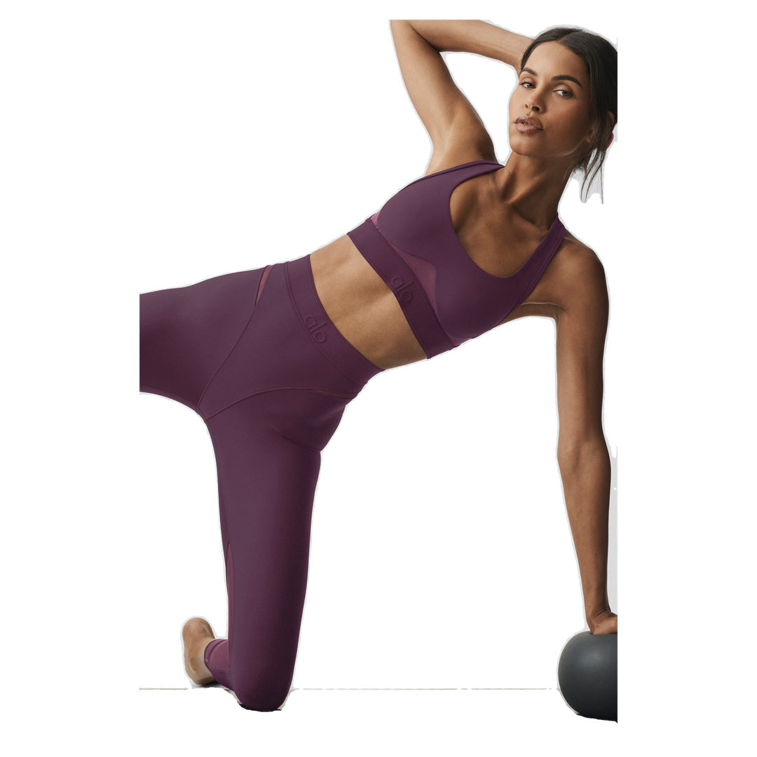 ALO Airlift High-Waist 7/8 Rebel Legging - Rich Bordeaux