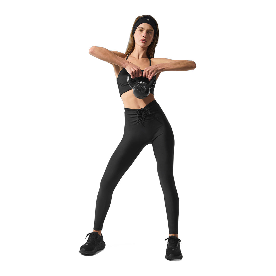 alo Airlift Mesh High-Waist Divine Legging - Black