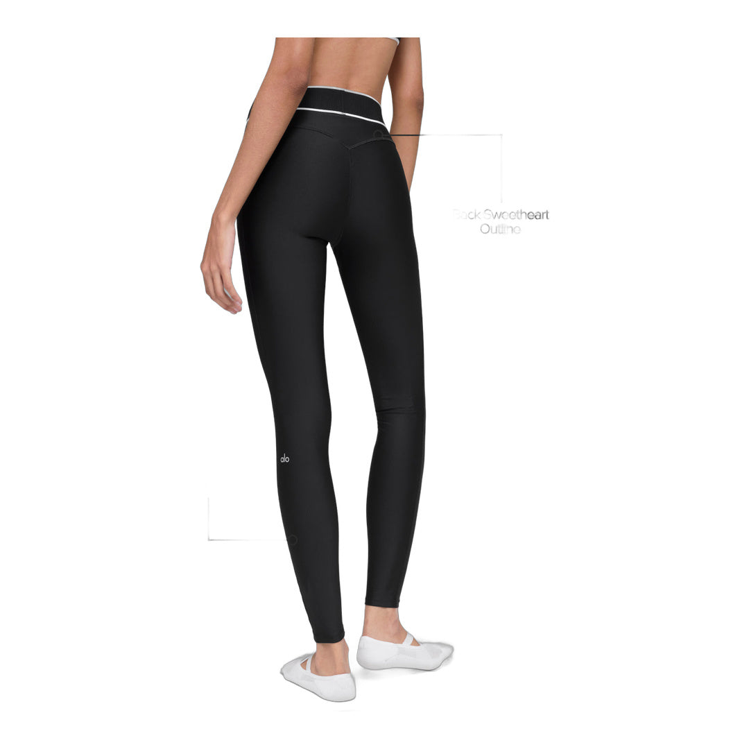alo Airlift High-Waist Alignment Legging - Black/White