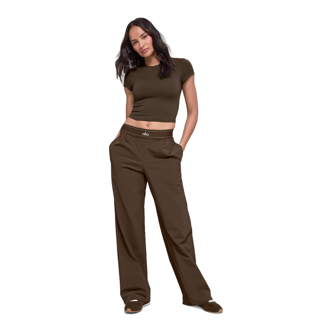 alo Suit Up Trouser (Long) - Espresso