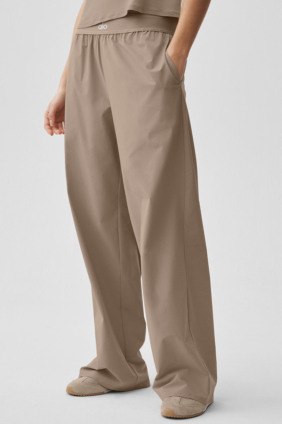 alo Suit Up Trouser (Long) - Gravel