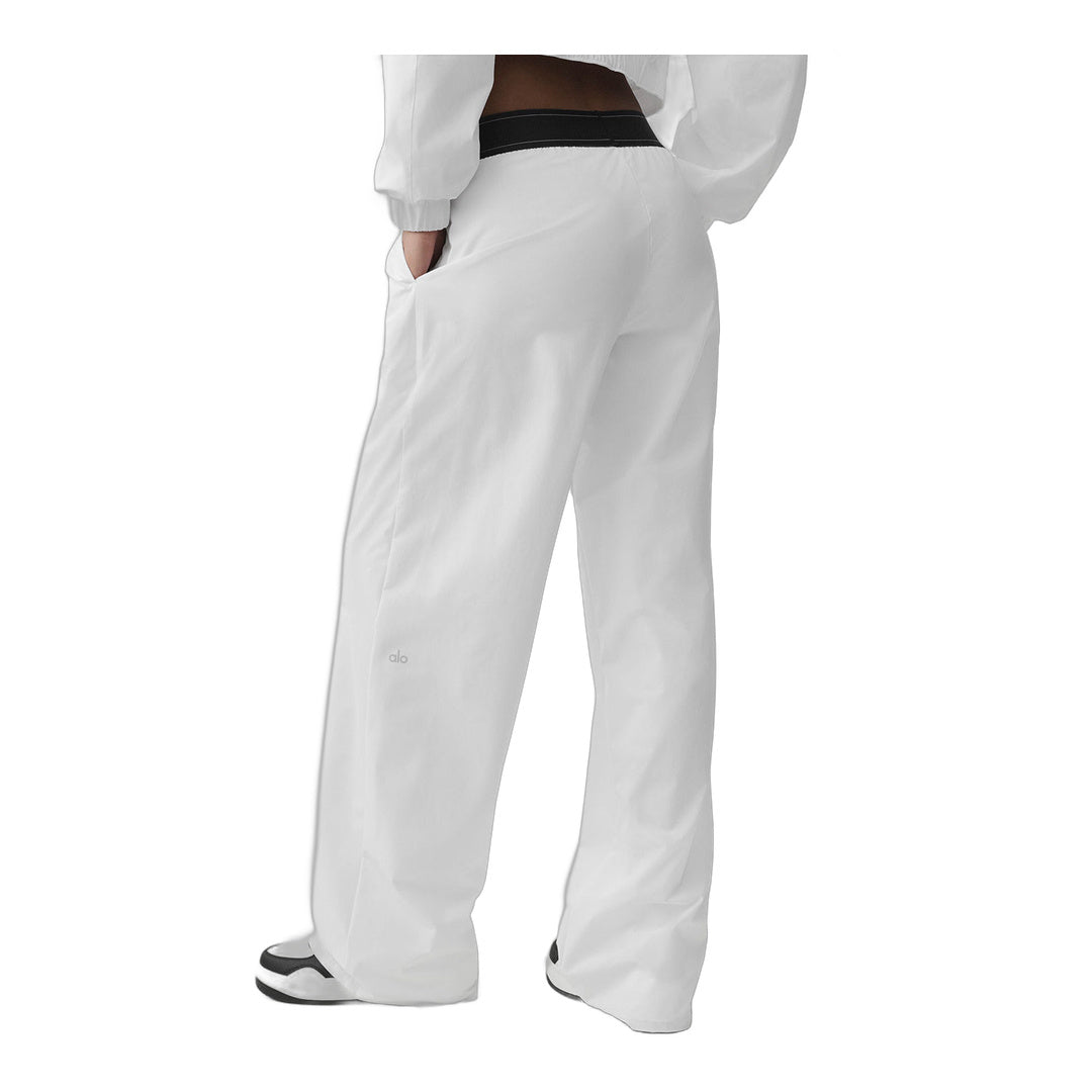 alo Suit Up Trouser (Long) - White/Black