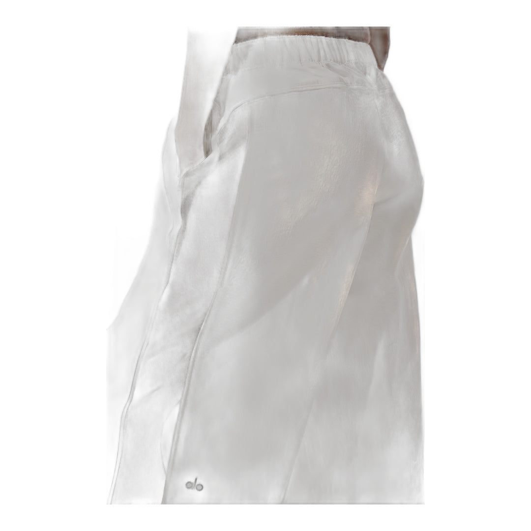 alo High-Waist Origin Wide Leg Track Pant - Ivory