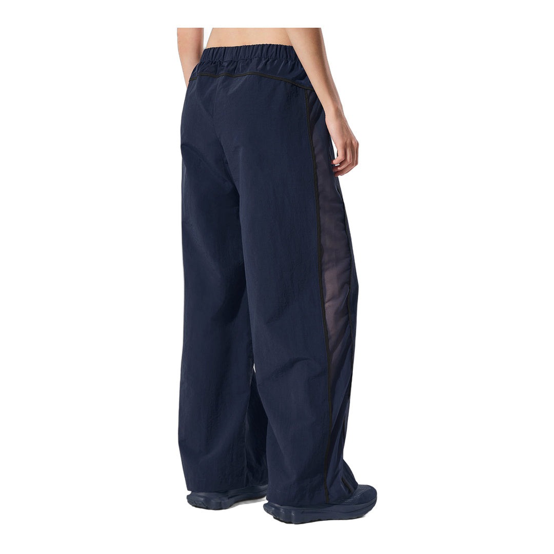 alo High-Waist Origin Wide Leg Track Pant - Navy/Black