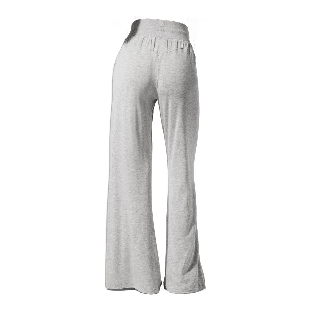 alo Semi-Sheer Delicate Lounge Flare Pant - Athletic Heather Grey