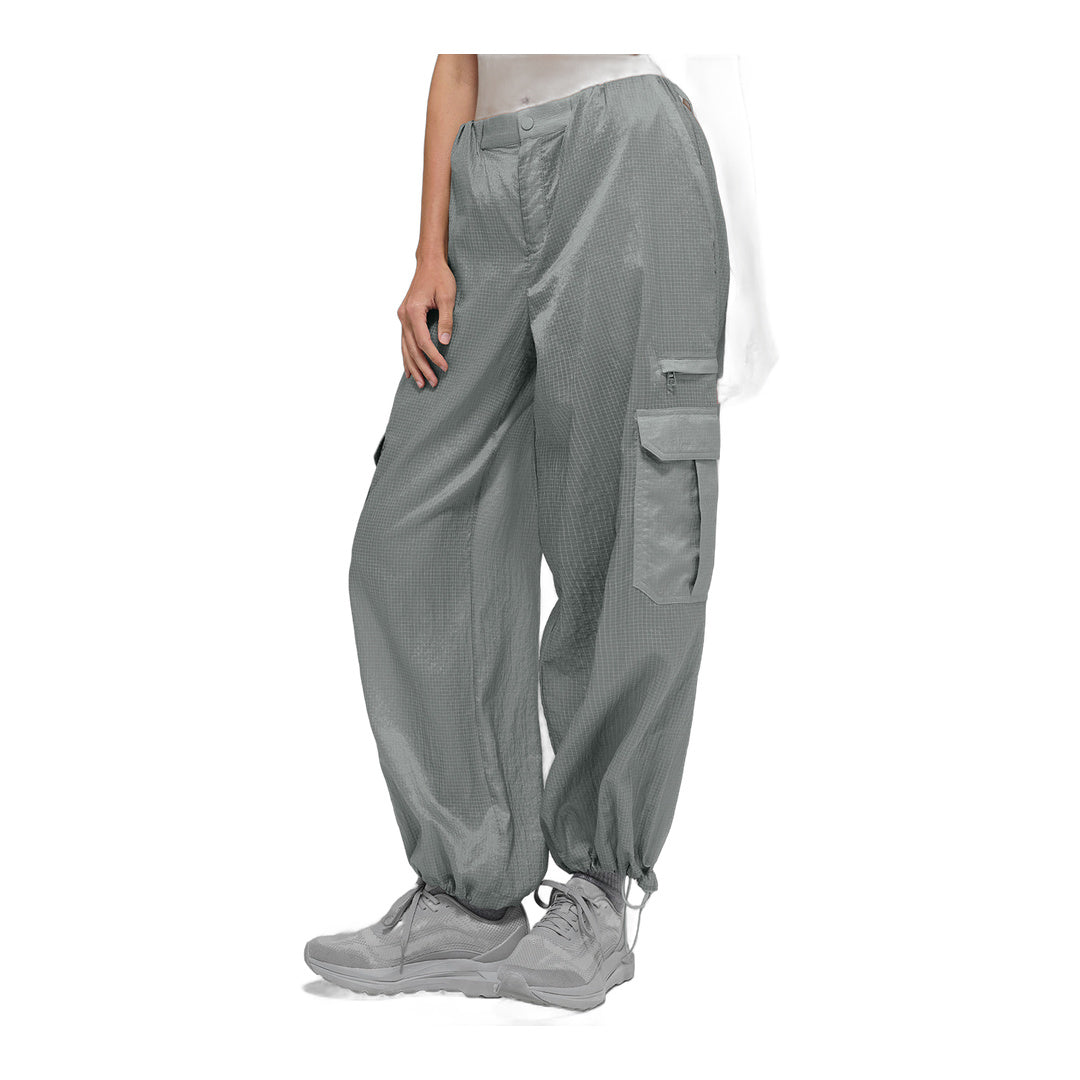 alo Sheer Game Time Wide Leg Jogger - Lunar Grey