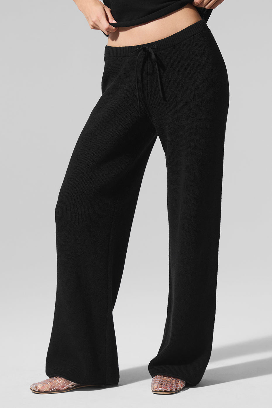 alo Supernatural Sweater Pant - Black