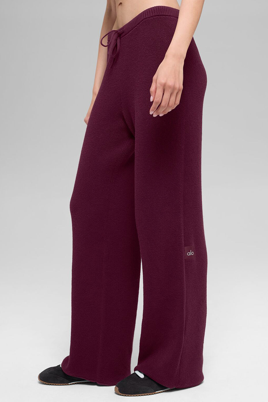 alo Supernatural Sweater Pant - Burgundy