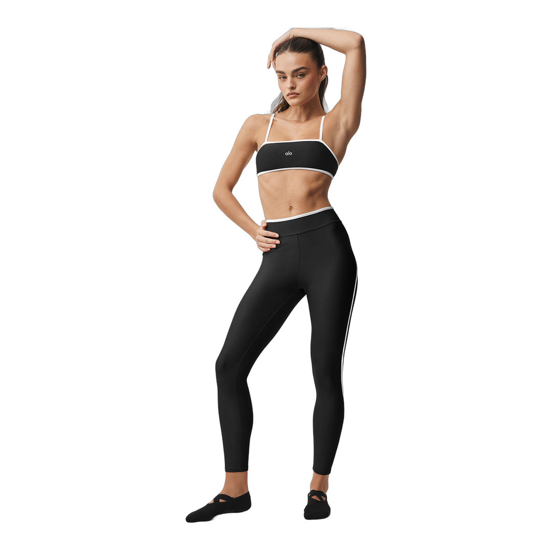 alo Airlift High Waist Charger 7/8 Legging - Black/White