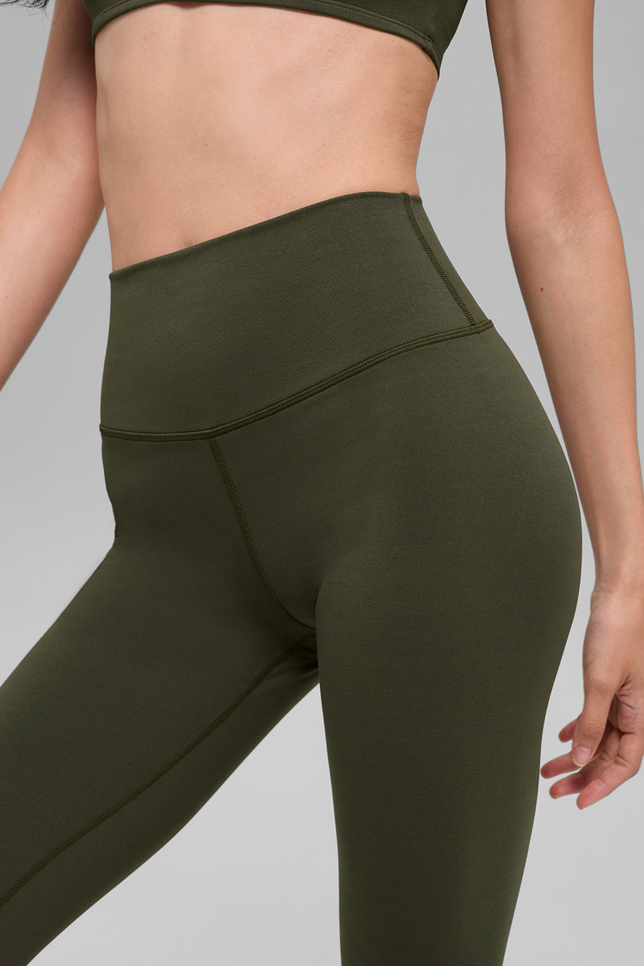 alo ALO Softsculpt High-Waist Legging - Green Olive