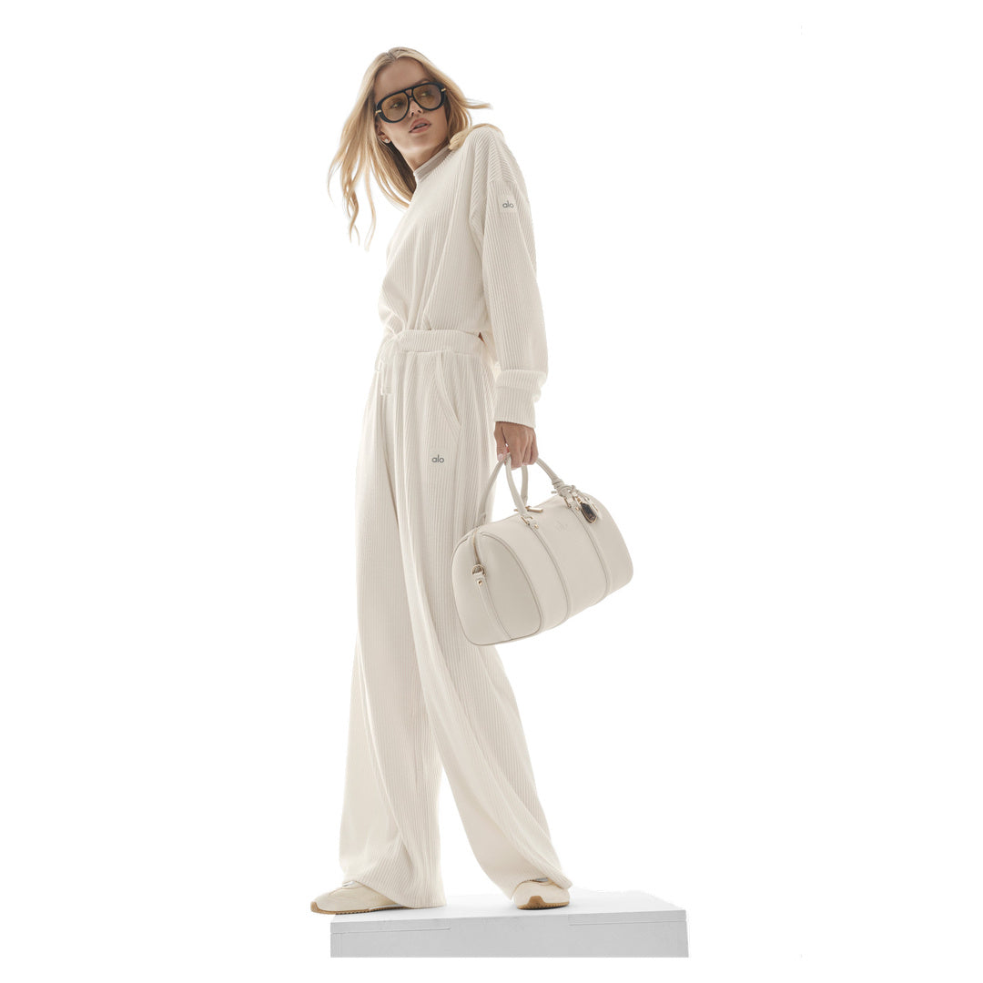 ALO Muse Wide Leg Pant - Ivory