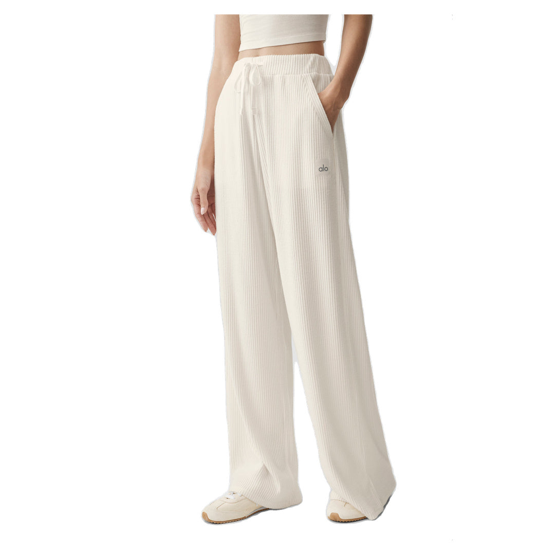 ALO Muse Wide Leg Pant - Ivory