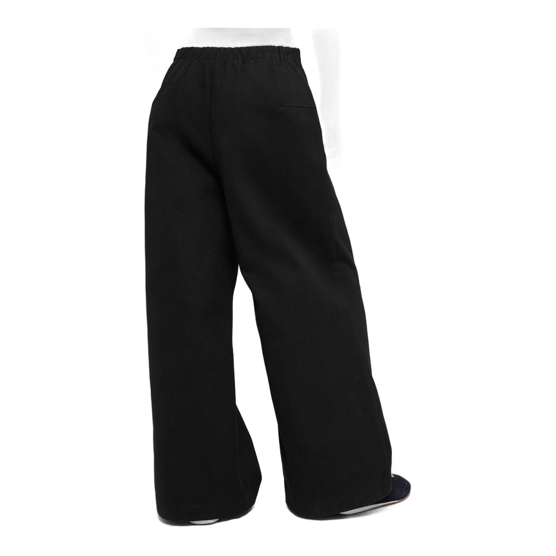 alo High-Waist Main Character Wide Leg Trouser - Black
