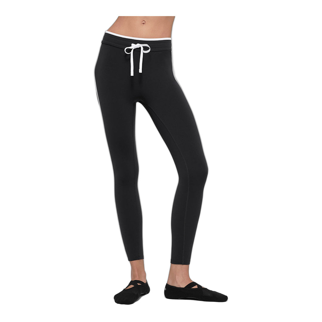 alo Airbrush High-Waist Race Pace 7/8 Legging - Black/White