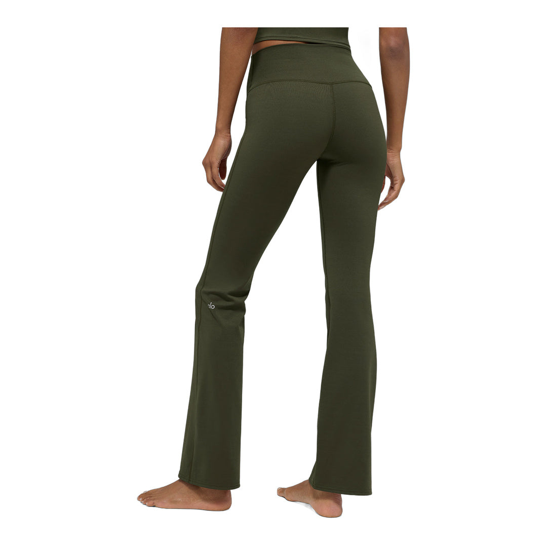 alo ALO Softsculpt High-Waist Bootcut Legging - Green Olive