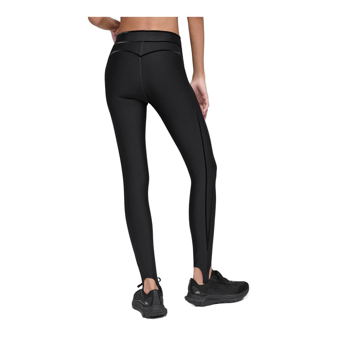 alo Airlift High-Waist Love Language Stirrup Legging - Black