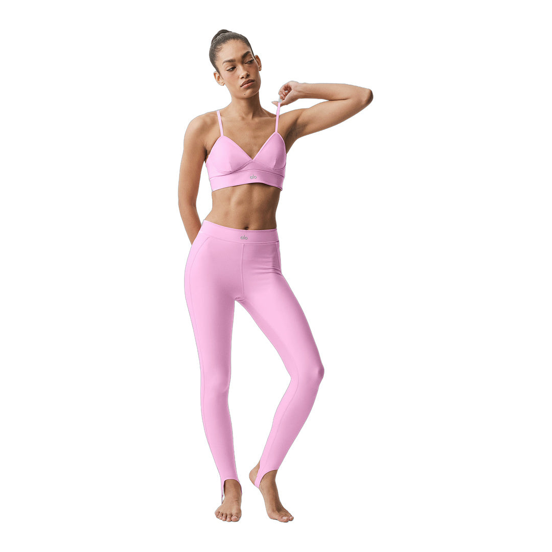 alo Airlift High-Waist Love Language Stirrup Legging - Candy Heart Pink