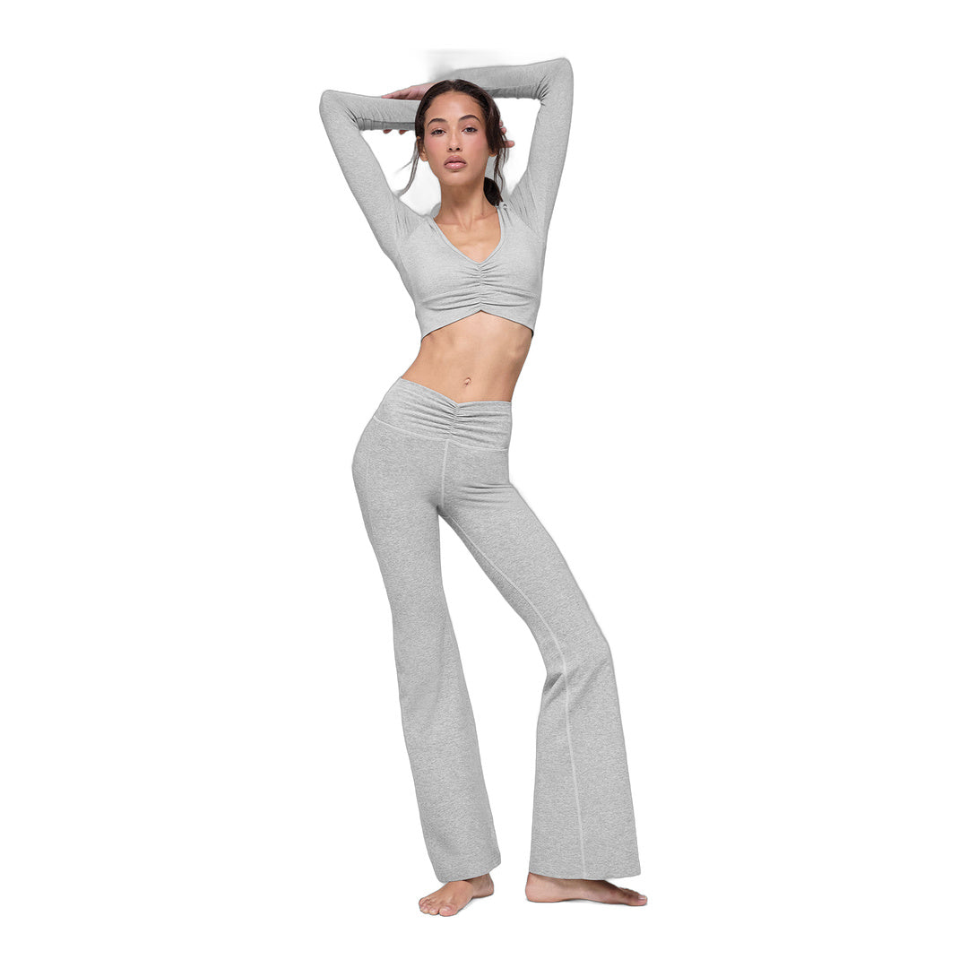 alo Alosoft Intuition High-Waist Bootcut - Athletic Heather Grey