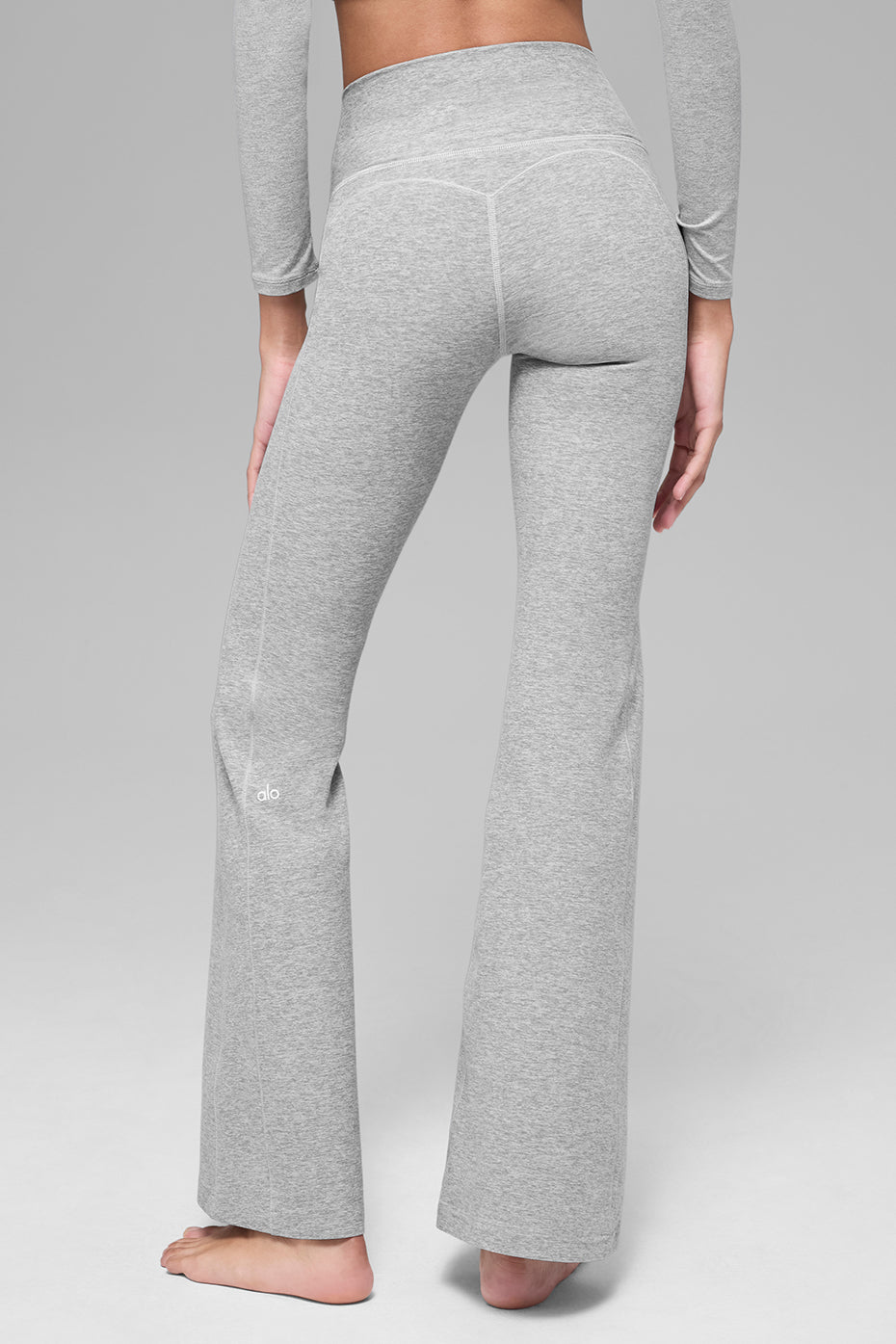 alo Alosoft Intuition High-Waist Bootcut - Athletic Heather Grey