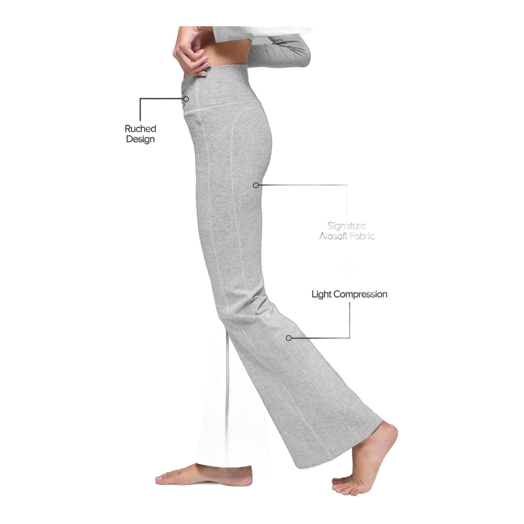 alo Alosoft Intuition High-Waist Bootcut - Athletic Heather Grey