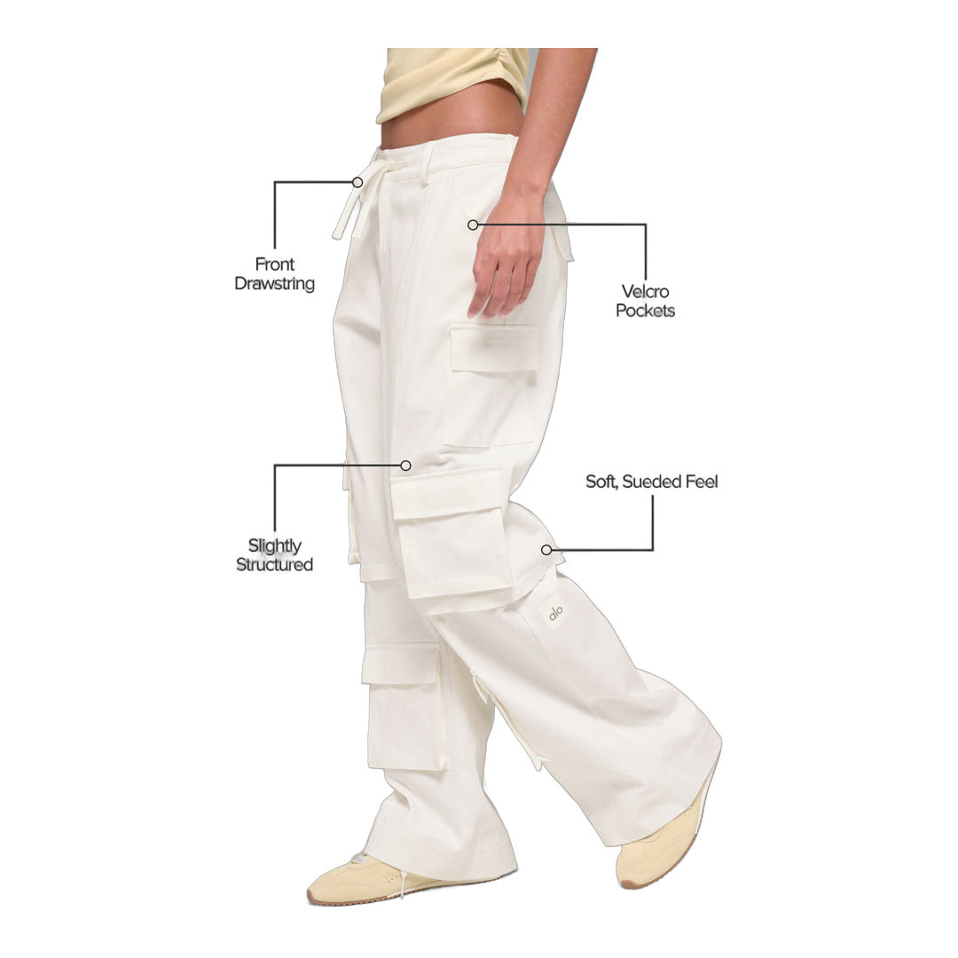 alo Mid-Rise Scout Cargo Pant - Ivory