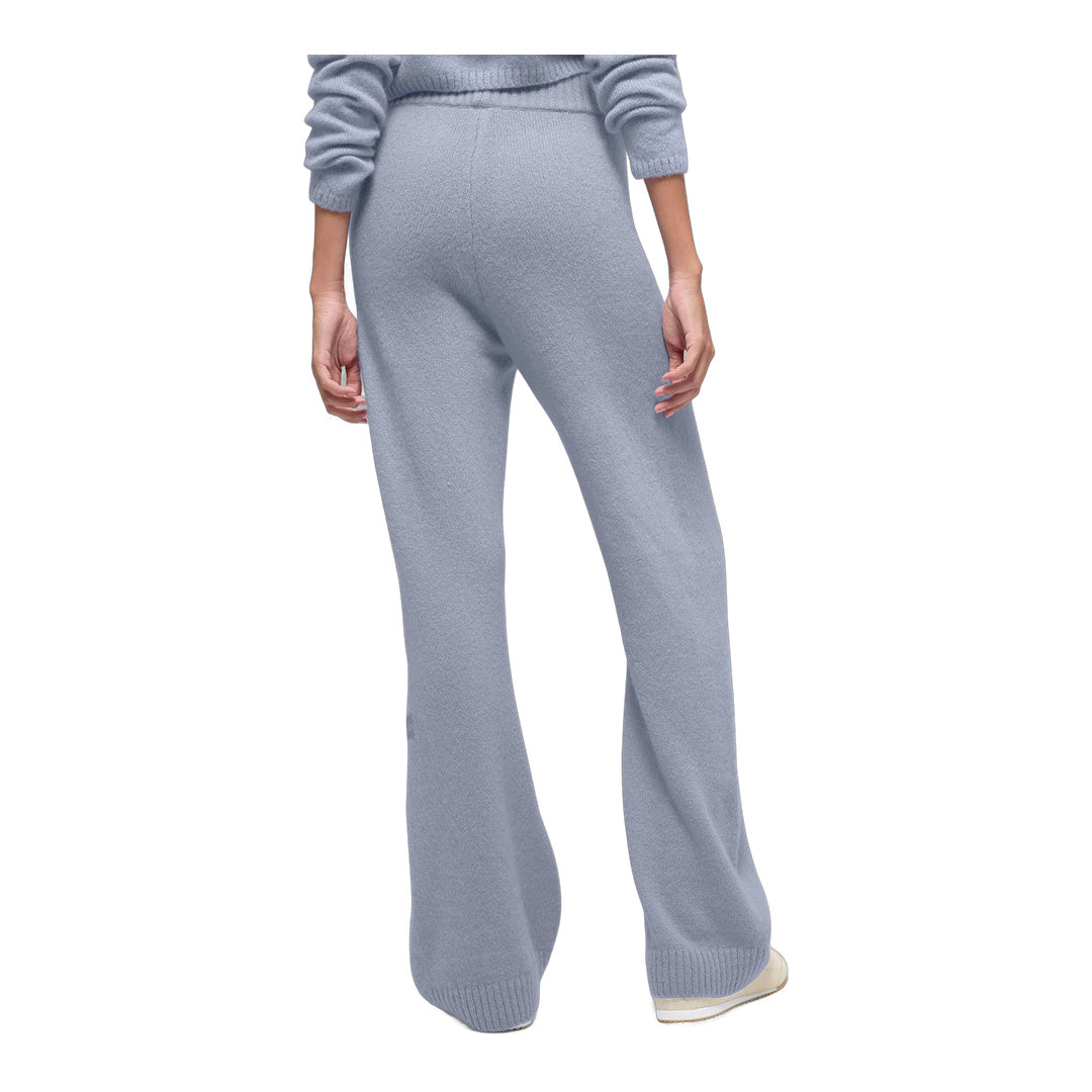 alo Wool Cashmere High-Waist New Class Wide Leg Pant - Winter Frost