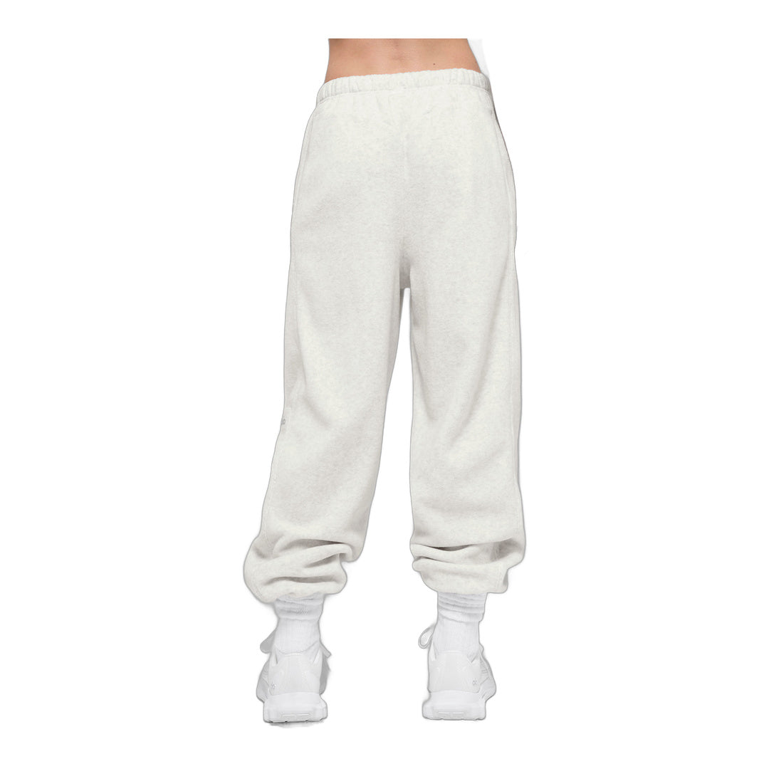 alo Polar Fleece High-Waist Retreat Jogger - White Heather Grey