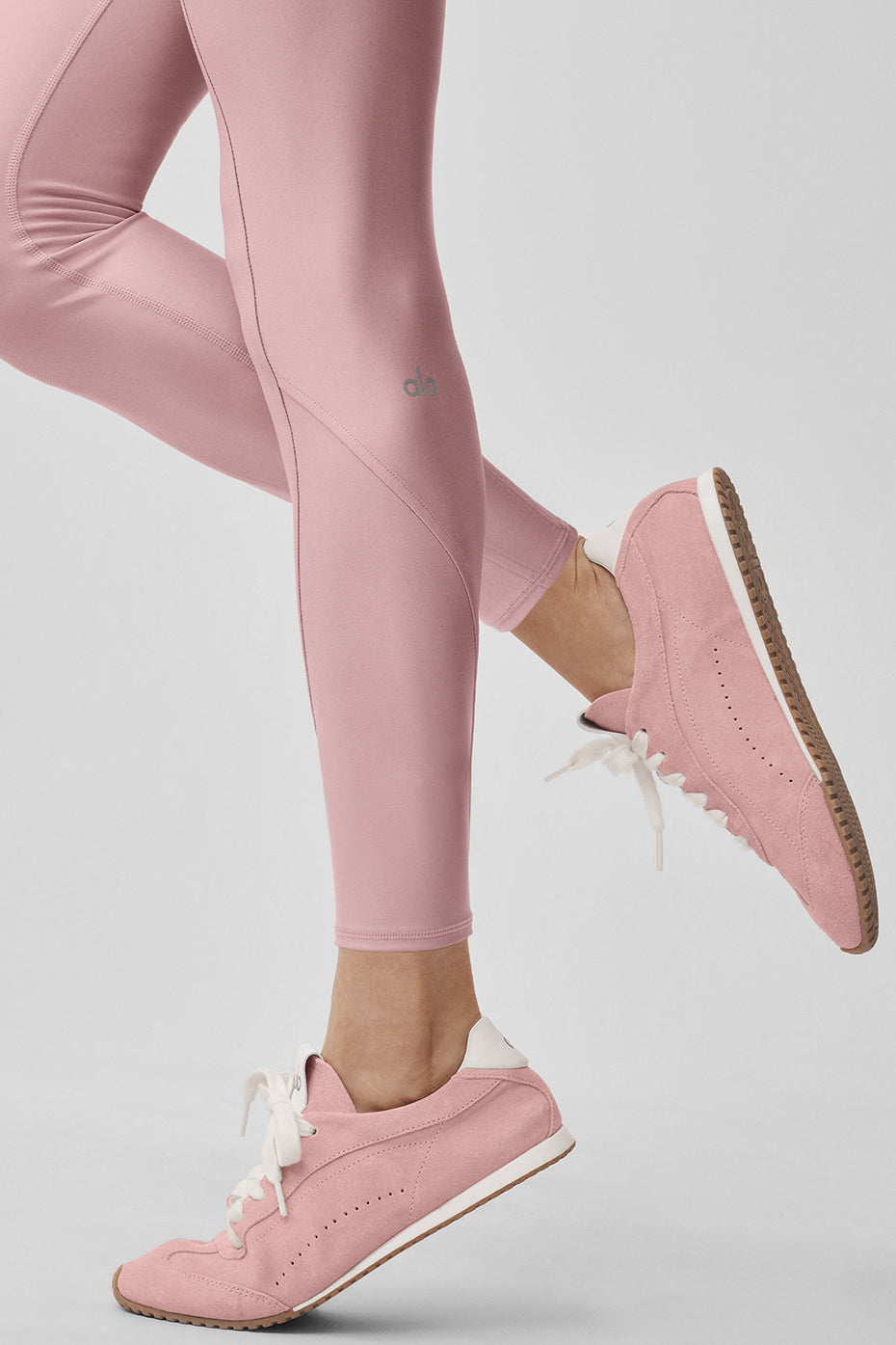alo Airlift High-Waist 7/8 Fine Line Legging - Vintage Pink