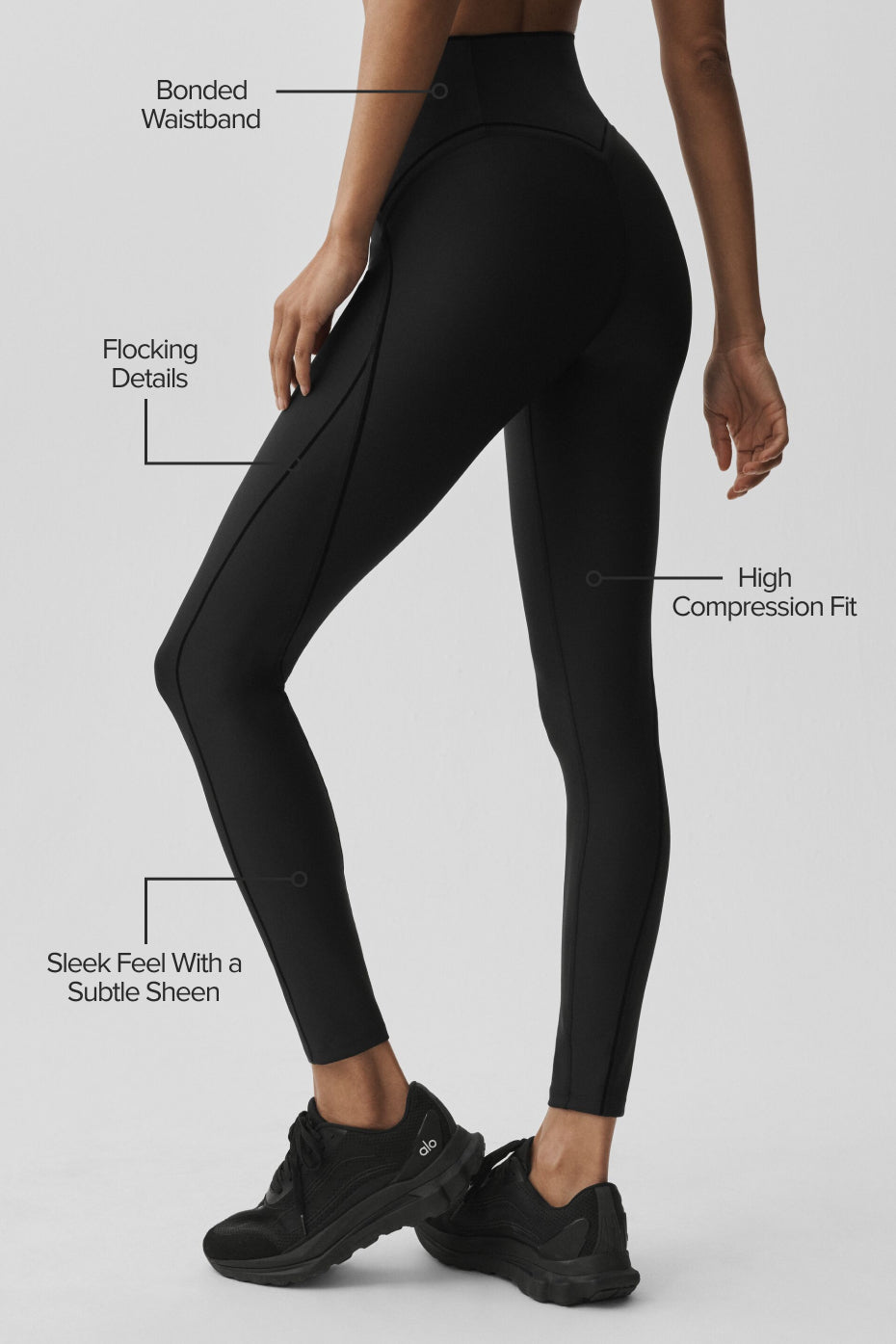 alo Airlift High-Waist Top-Notch Legging - Black