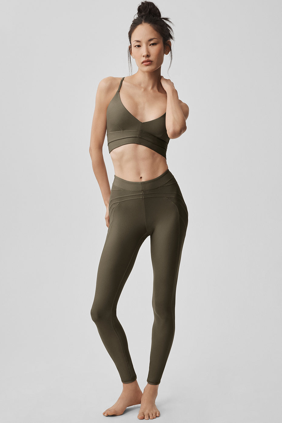 alo Airlift High-Waist Evolve Legging - Olive Tree