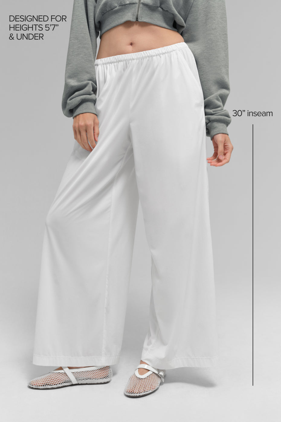 alo Breezy Wide Leg Pant (Regular) - White