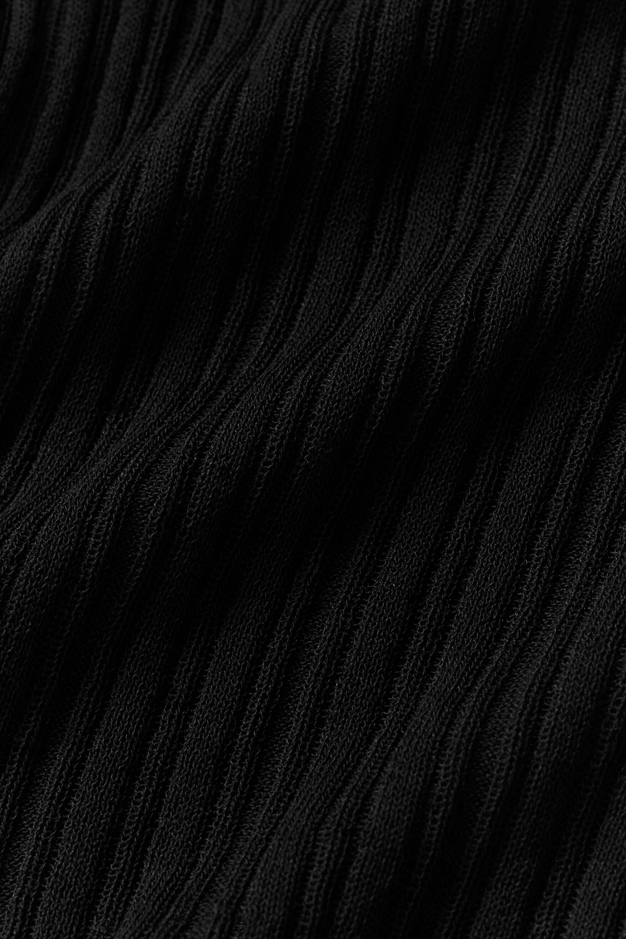 alo Sweater High-Waist Sunlit Straight Leg Pant - Black