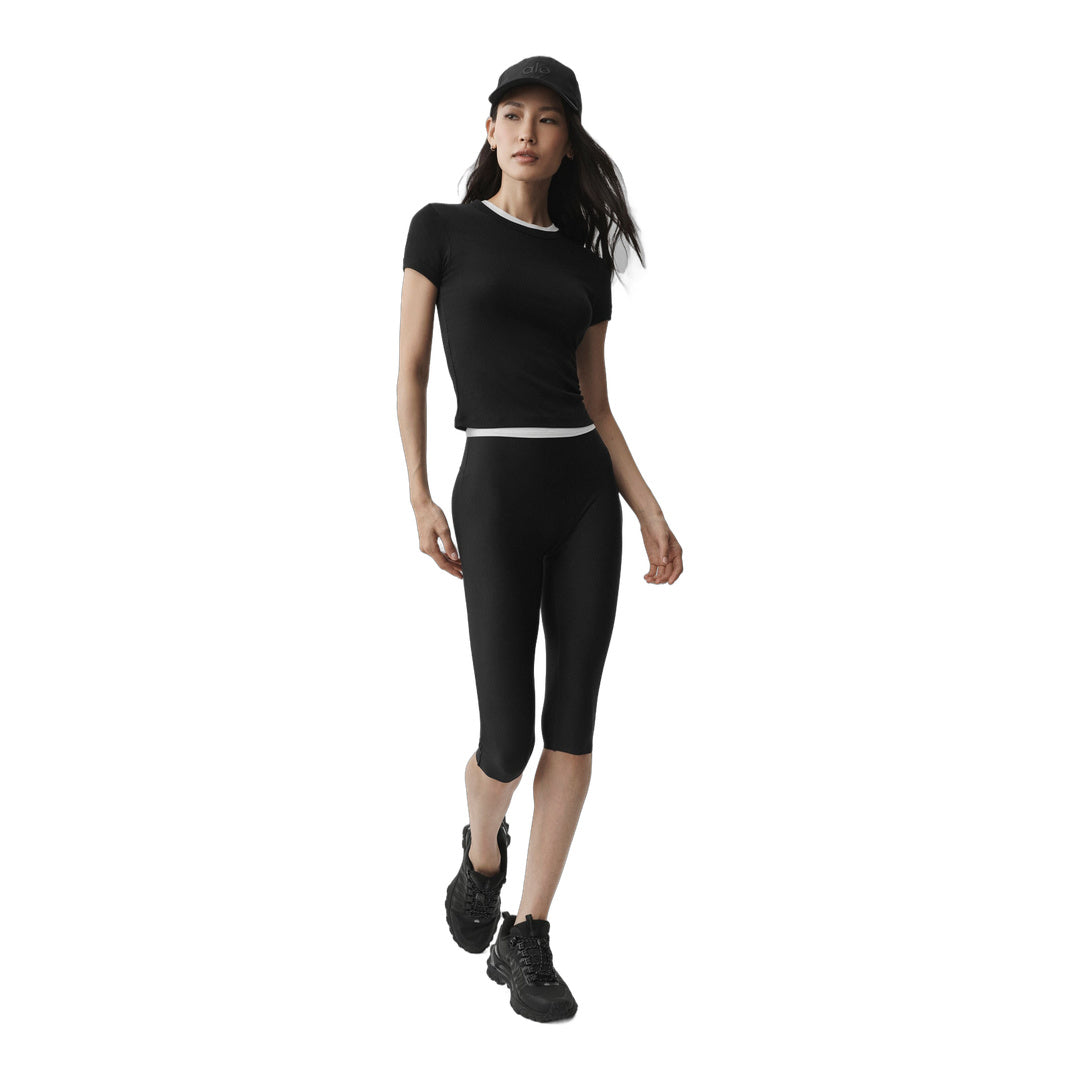 alo Airlift High-Waist Sleek Capri - Black