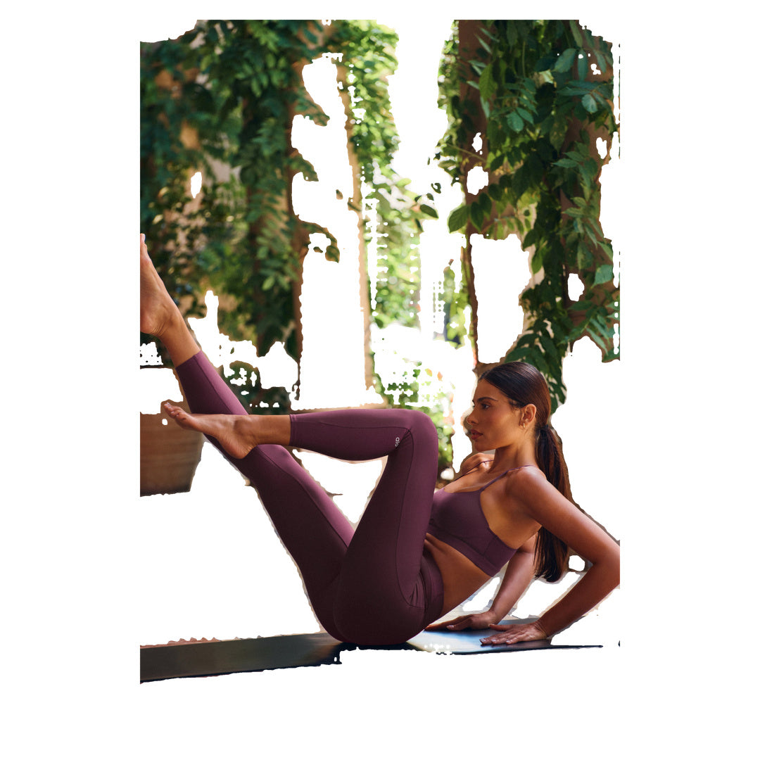 ALO Airlift High-Waist 7/8 Techlux Legging - Rich Bordeaux