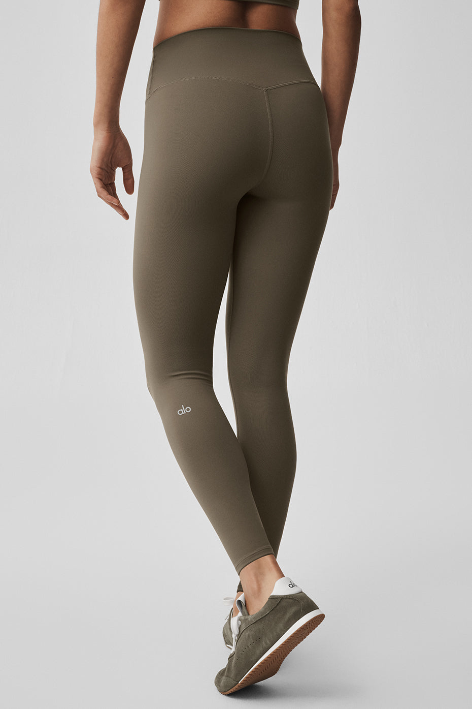 alo ALO Softsculpt High-Waist 7/8 Legging - Olive Tree