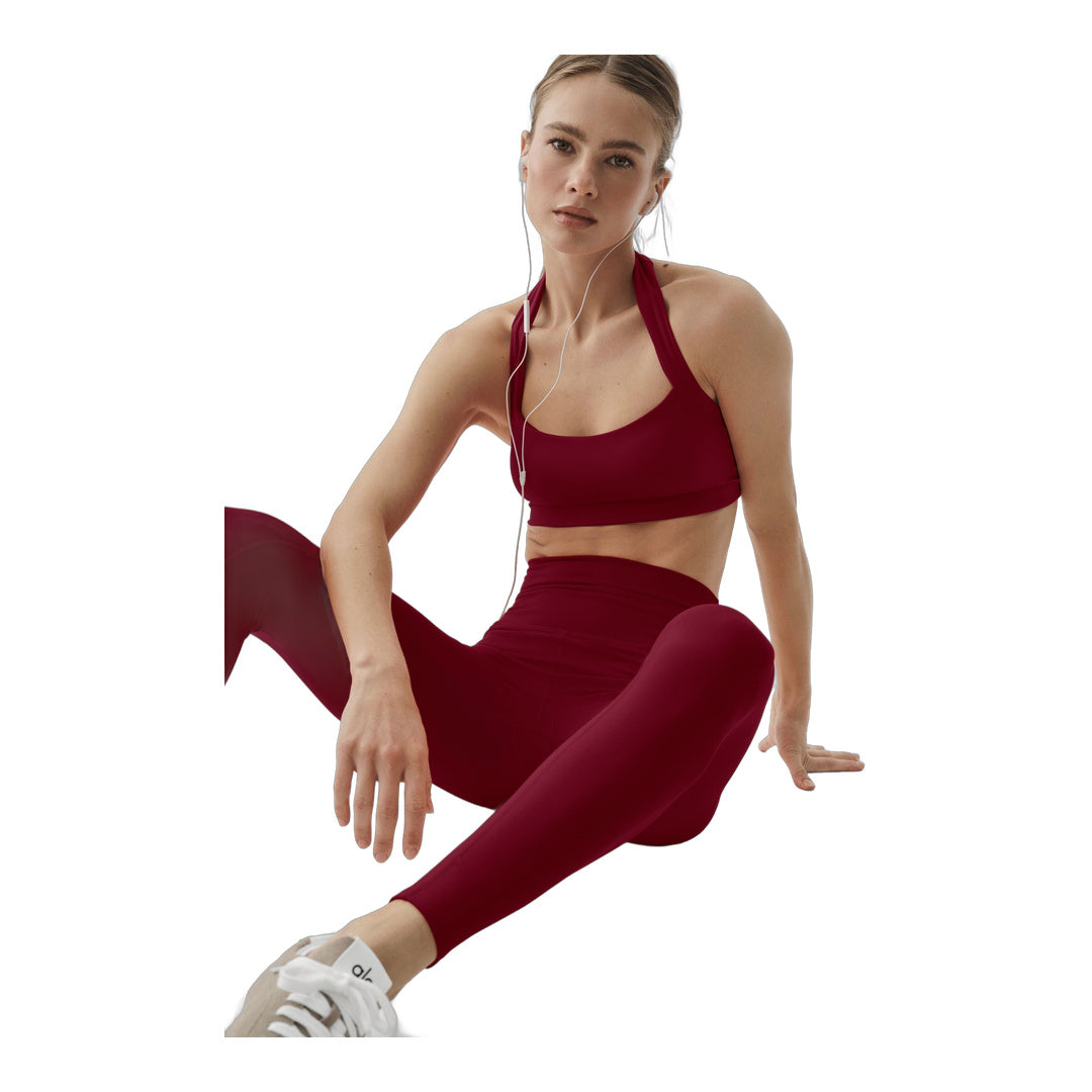 alo ALO Softsculpt High-Waist 7/8 Legging - Summer Romance Red