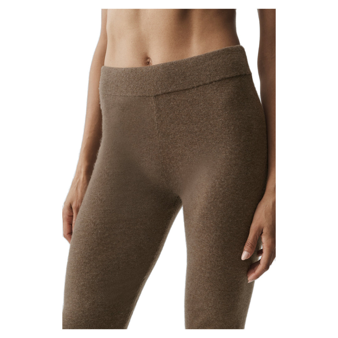 ALO Cashmere High-Waist Eternity Legging - Java Brown Heather