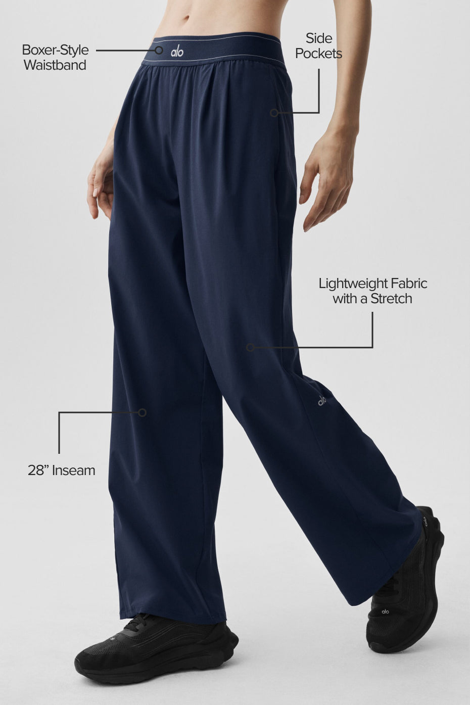 alo Suit Up Trouser (Short) - Navy