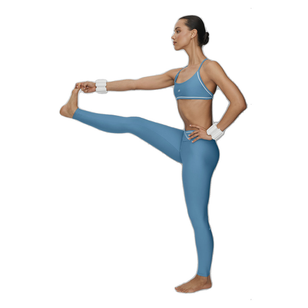 ALO Airlift High-Waist Trifecta Legging - California Blue/White