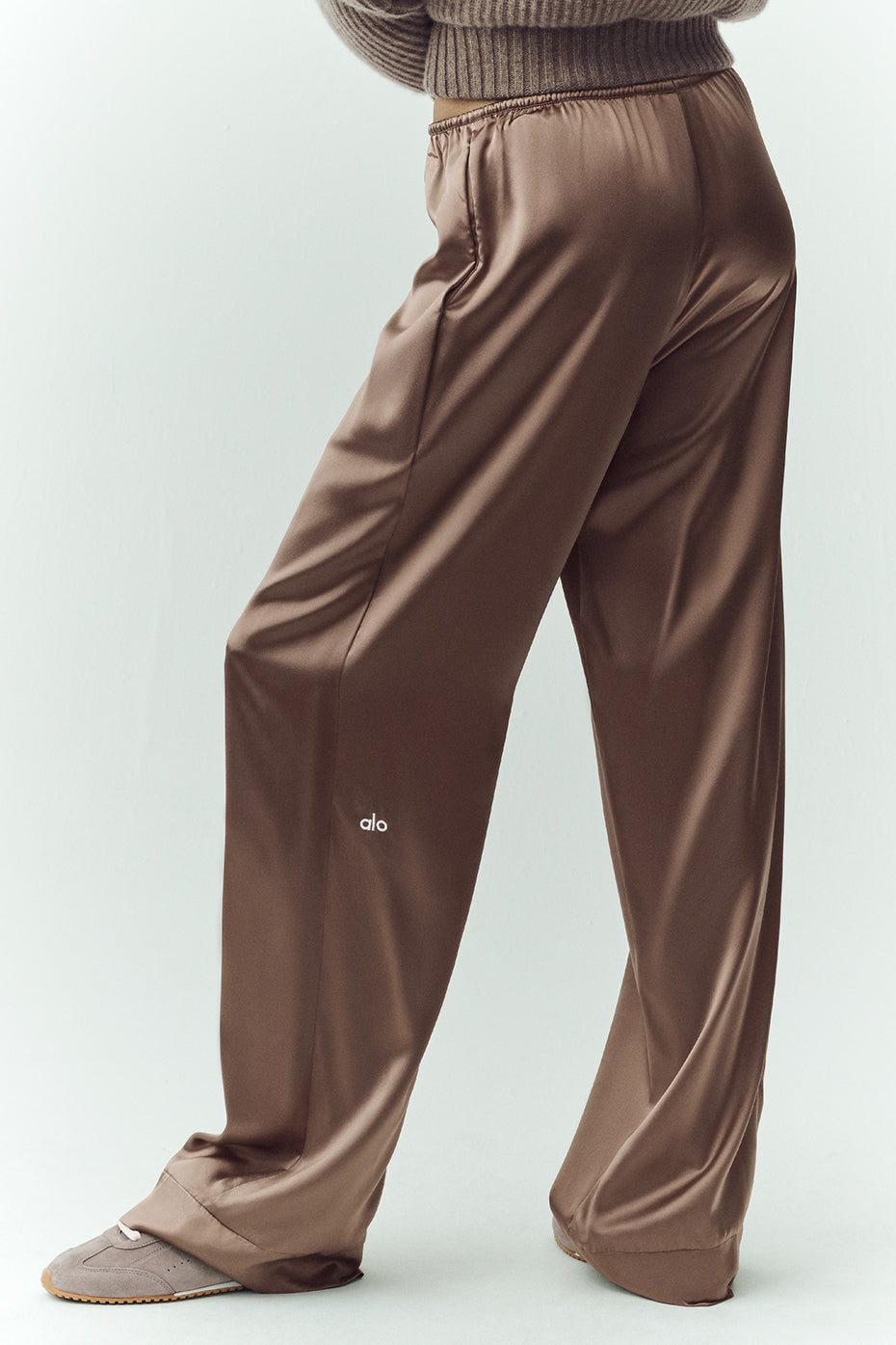 alo Silk Luminous Pant (Long) - Alpine Cocoa