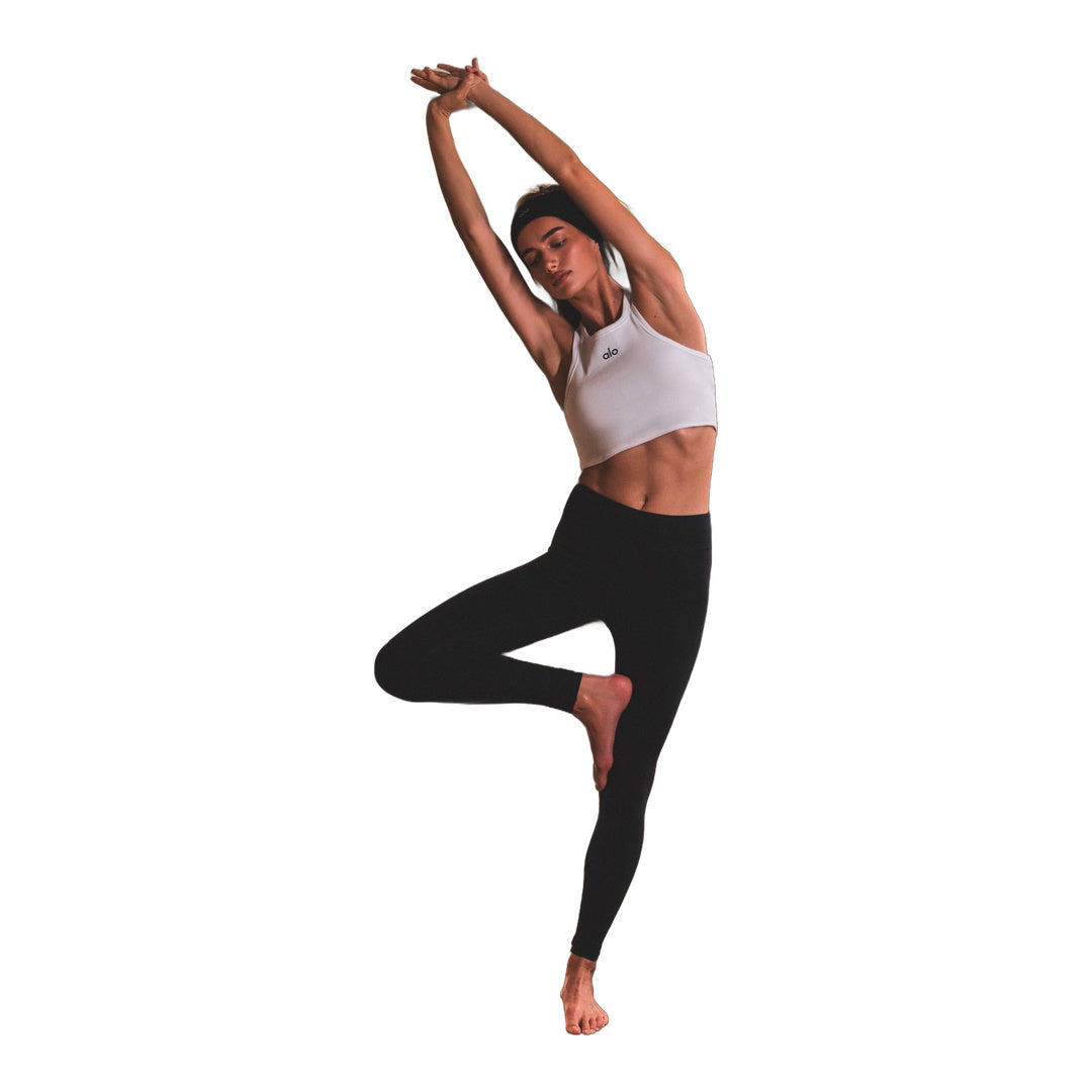 alo Airbrush Mid-Rise Legging - Black