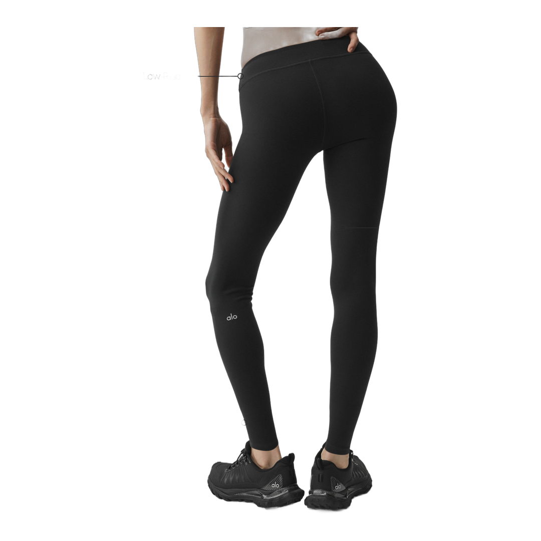alo Airbrush Low-Rise 7/8 Legging - Black