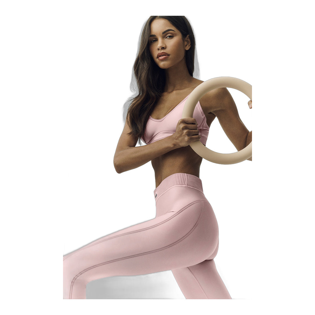 alo Airlift Line Up Mirage 7/8 Legging - Pink Champagne