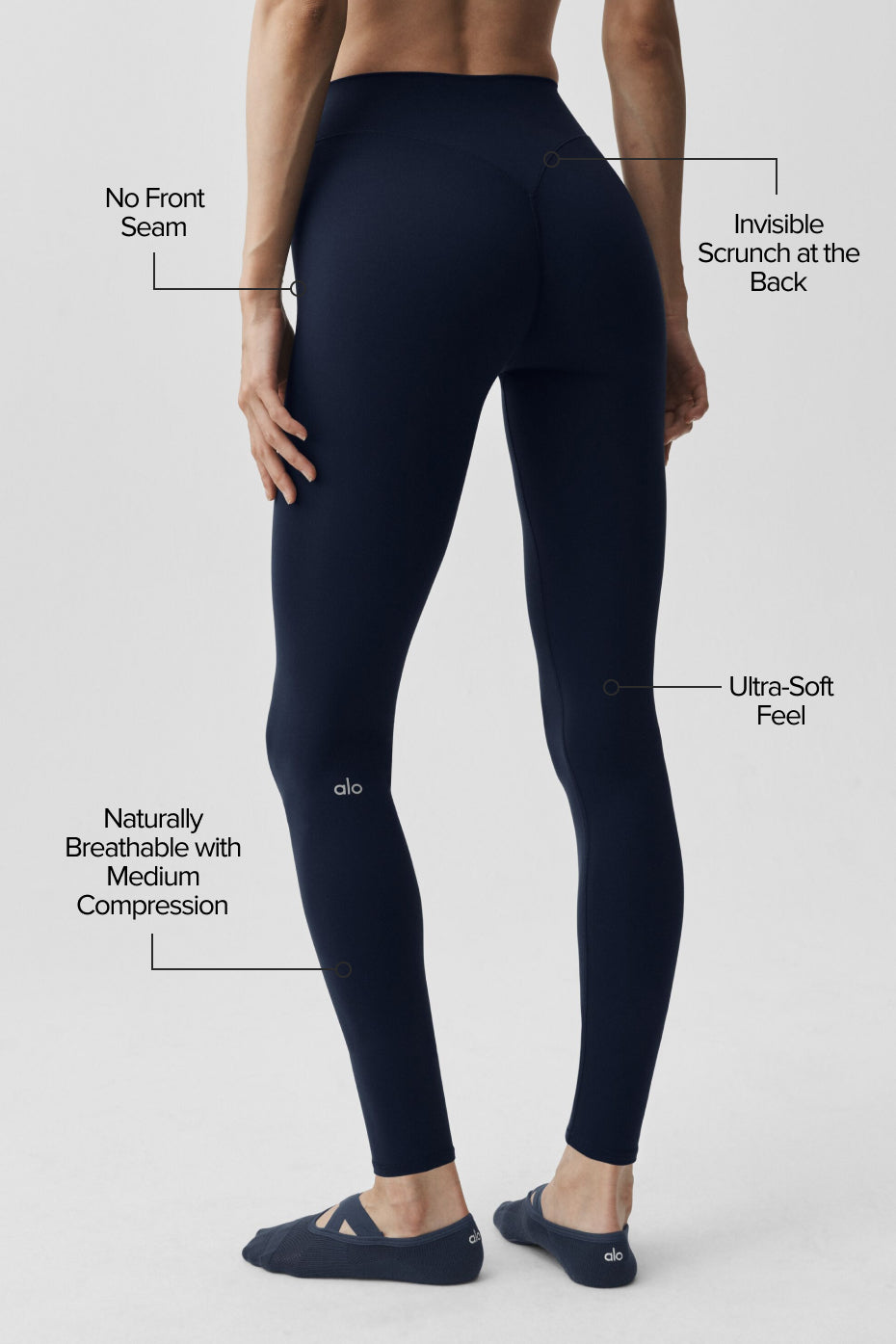 alo ALO Softsculpt 7/8 Define Legging - Navy
